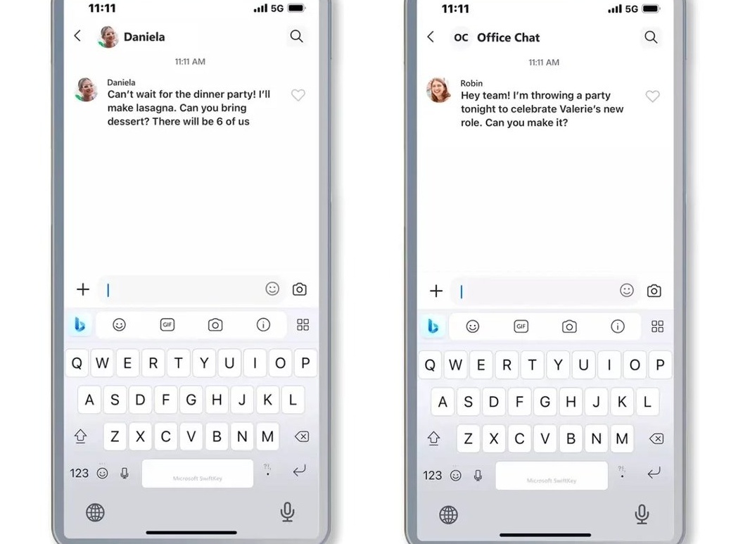 Чат-бот в любом приложении: Microsoft встроила Bing в клавиатуру Swiftkey для Android и iOS